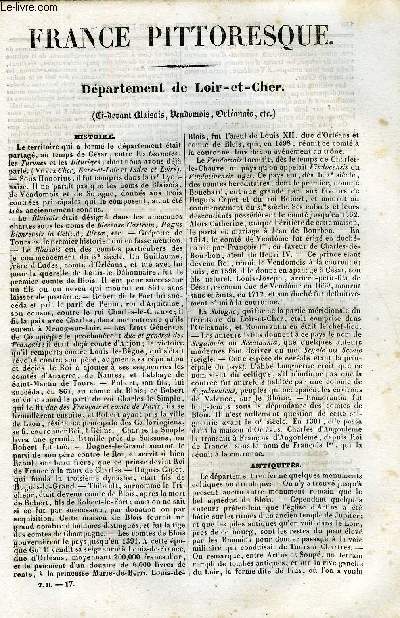 FRANCE PITTORESQUE TOME 2 - LIVRAISON N17 - DEPARTEMENT DE LOIR-ET-CHER
