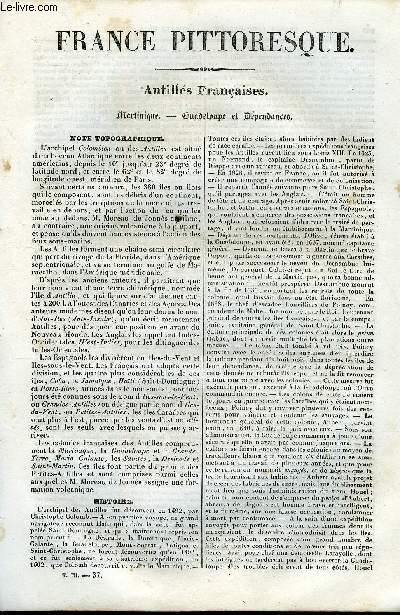 FRANCE PITTORESQUE TOME 3 - LIVRAISON N37 - ANTILLES FRANCAISE
