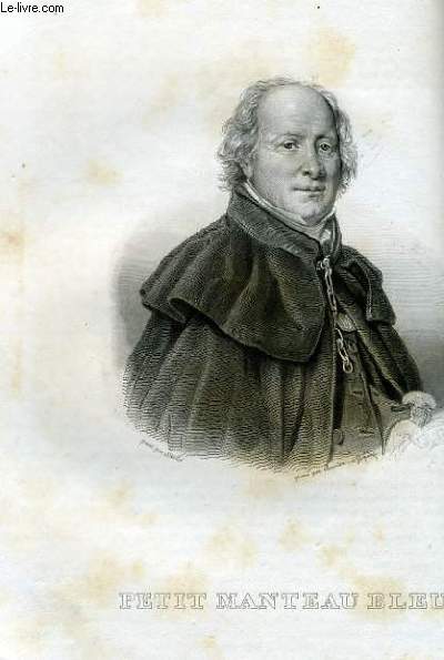 EXTRAIT PORTRAITS ET HISTOIRE DES HOMMES UTILES. PETIT MANTEAU BLEU