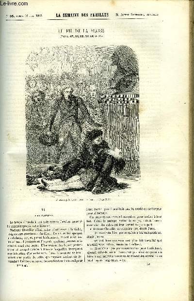 LA SEMAINE DES FAMILLES 2EME ANNEE N38 - LE FIL DE LA VIERGE VI DE AMEDEE AUFAUVRE, LES JEUDIS DE MME CHARBONNEAU XVII DE ARMAND DE PONTMARTIN, LA SAVOIE II DE ALFRED NETTEMENT, HEMMELINCK DE E. D'OLLY