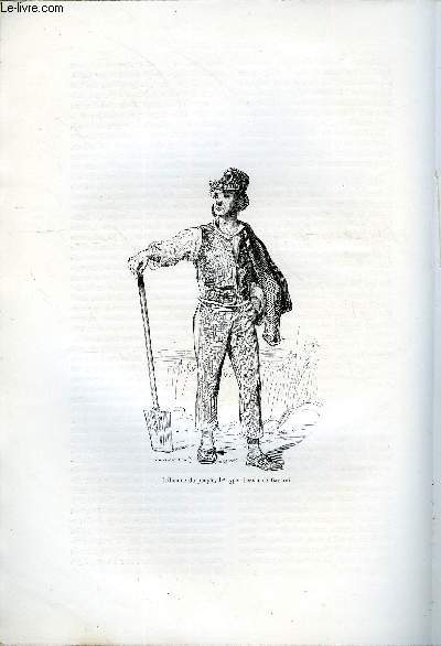 EXTRAIT DES FRANCAIS PEINTS PAR EUX-MEMES TOME 1 - L'HOMME DU PEUPLE + LA JEUNE FILLE