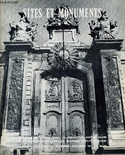 SITES ET MONUMENTS - BULLETIN DE LA SOCIETE POUR LA PROTECTION DES PAYSAGES ET DE L'ESTHETIQUE DE LA FRANCE - NOUVELLE SERIE N 56 - Libres propos ..La voie express sur la rive gauche de la Seine  Paris..Carrires et ballastires .