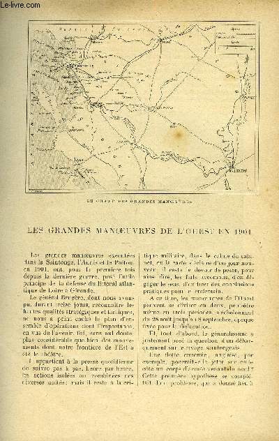 LE MONDE MODERNE TOME 15 - LES GRANDES MANOEUVRES DE L'OUEST EN 1901
