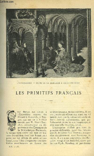 LE MONDE MODERNE TOME 19 - LES PRIMITIFS FRANCAIS + LA FETE DU PRINTEMPS EN ALGERIE