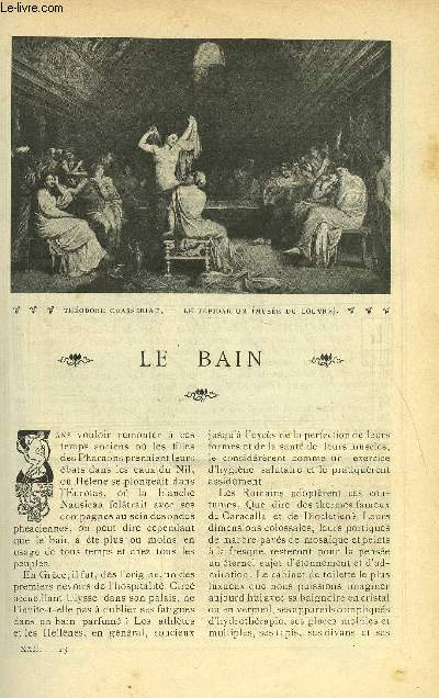 LE MONDE MODERNE TOME 22 - LE BAIN