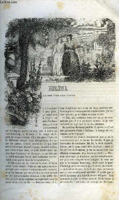 EXTRAIT DE L'ECHO DES FEUILLETONS - RECUEIL DE NOUVELLES, CONTES, ANECDOTES, EPISODES, ETC - Cinquime anne. Hlne - histoire d'une loge d'opra par le Baron de Bazancourt, Un chien a la socit philotechnique par S. Lavalette, Salvator Rosa