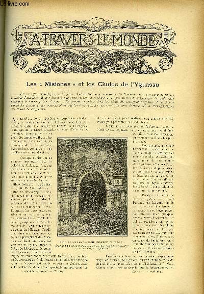A TRAVERS LE MONDE N 35 - Les misiones et les chutes de l'Yguassu, L'agriculture au Tonkin, Le retour de Nansen