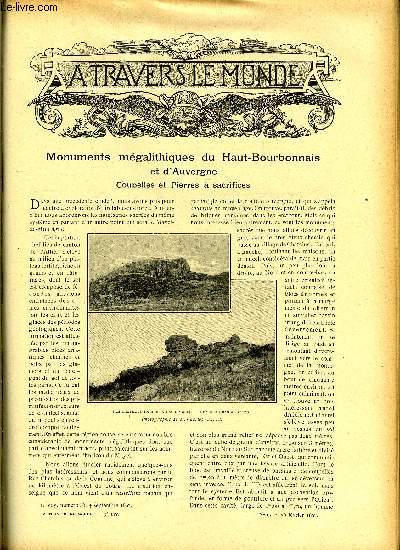 A TRAVERS LE MONDE N 9 - Monuments mgalithiques du Haut-bourbonnais et d'Auvergne - Coupelles et pierres a sacrifices, La mission du capitaine Vermeersch au Borgou, Les relations de la France et de la Chine