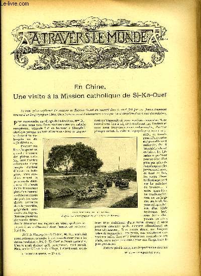 A TRAVERS LE MONDE N 35 - En Chine - Une visite a la mission catholique de Si-Ka-Ouei, L'expdition russo-sudoise a Spitsberg, de Tien-Sin  Pkin, Questions coloniales franco-anglaises, La mendicit  Pkin, La formation des continents