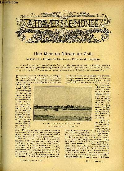 A TRAVERS LE MONDE N 2 - Une mine de Nitrate au Chili, Une canonnire franaise sur le haut Yang-Ts, Le premier jarret du monde, La traverse du Sahara en ballon, Un singulier club politique en Amrique - Tammany Hall et son histoire