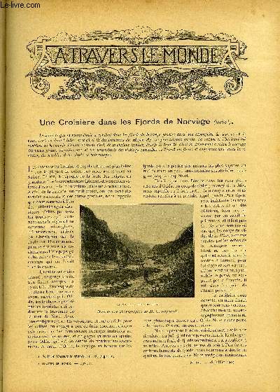 A TRAVERS LE MONDE N 29 - Une croisire dans les Fjords de Norvge (suite), La crise du Caoutchouc et la nouvelle route du Beni au Pacifique, Les plus hautes villes de monde, Le retour de l'expdition antarctique allemande