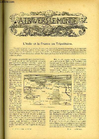 A TRAVERS LE MONDE N 20 - L'italie et la France en Tripolitaine, Les progrs de Johannesbourg, L'tablissement francais de Cam-ranh, Les lignes de communications japonaises en Core et en Mandchourie, L'Allemagne au Maroc