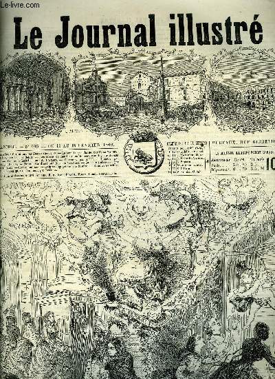 LE JOURNAL ILLUSTRE N 105 - La semaine prochaine par F. de Marney, Arles par Jacques Bonus, Les mres de famille dans le beau monde par George Sand, La reine Isabelle par A. Laynaud, Florence par X***, Pauvres gandins ! par Auguste Villemot, Choses