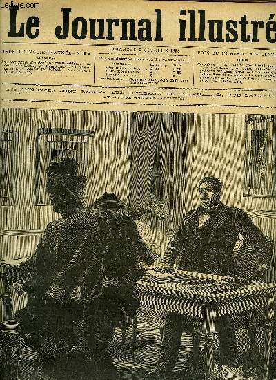 LE JOURNAL ILLUSTRE N 41 - La vengeance de Mme Paulmier par Damblans, La droute de Samory par Damblans, La runion de la salle Guyenet par Tofani, Le monument Millet a Grville, Coeur changeant par Julien Berr de Turique, Un chemin de fer et la police