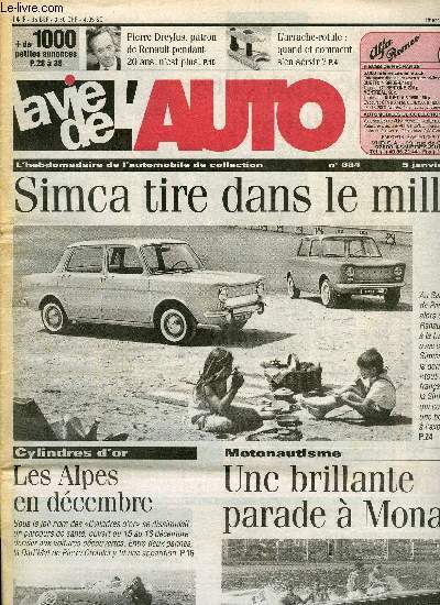 LA VIE DE L'AUTO N 684 - Delahaye : que sont-elles devenues ?, Le guide 95 : l'indispensable partenaire, Arrache-rotule : l'extraction sans effort, Crme orange pour mains noires, Drivs Fiat : pots de yaourt dcapsuls, Recherche boite quatre