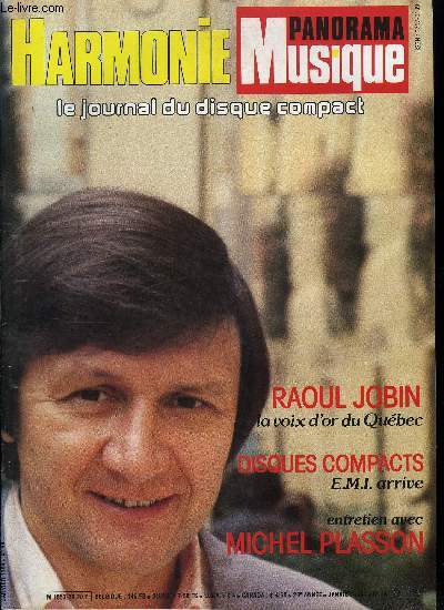 HARMONIE - PANORAMA MUSIQUE N 38 - Michel Plasson, Harmonia-Mundi, Le Long-Thibaud 83, Raoul Jobin, Nouveauts, Rpertoire, Le saxophone, Bancs d'essai