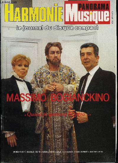 HARMONIE - PANORAMA MUSIQUEN N 43 - Massimo Bogianckino, Ads, Marc Laforet, Les instruments dans les stages de l't, La musique verte, Choudens, Franois Couperin