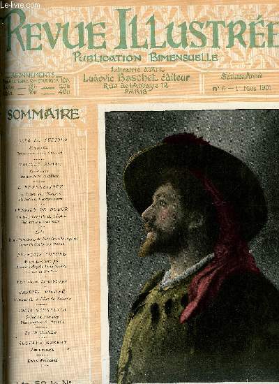 REVUE ILLUSTREE N 6 - Strapontin par J. Berr de Turique, Canituccia par Matilde Serao, La toison des phoques par B. de Zenzinoff, Les bals masqus de l'opra par Georges de Dubor, Albert Lambert par Franois Coppe, Le vitrail d'art, La fille de Tabarin