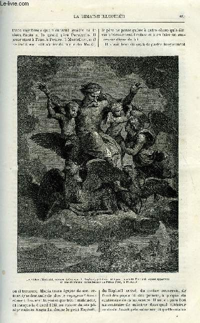 LA SEMAINE ILLUSTREE ET LE MESSAGER DE LA SEMAINE N 21 - Le centenaire de Raphal par Henri Barbisier, La fournaise (suite) par Charles Deslys, L'hirondelle par H. Martin Dairvault, Louis Veuillot par Pierre Lebreton, Le tir aux pigeons