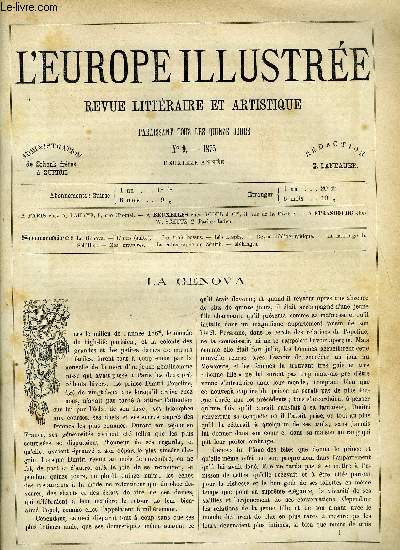 L'EUROPE ILLUSTREE N 9 - La genova par Emile Daclin, L'ours (suite), Les trois bossus par Henri Nicole, Lo Lesps, Le naufrage du Schiller, La catastrophe du Znith, La catastrophe du ballon Le Znith