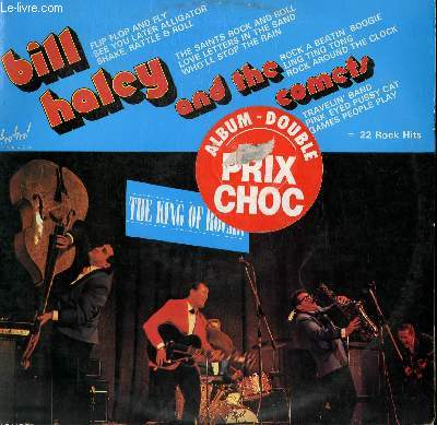 2 DISQUES VINYLE 33T. ROCK AROUND THE CLOCK / SKINNY MINNIE / LING TING TONG / ROCK THE JOINT / ROCK A BEAT'IN BOOGIE / SEE YOU LATER ALLIGATOR / HOW MANY / NO LETTER TODAY / GAMES PEOPLE PLAY / BONY MARONIE / ME AND BODY MAC GEE.....