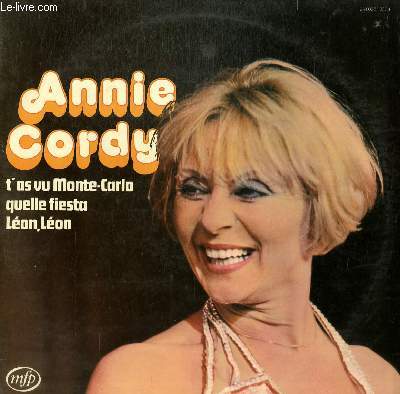 DISQUE VINYLE 33T  T'AS VU MONTE CARLO / SIX ROSES / LEON, LEON / CIGARETTES WHISKY ET P'TITES PEPEES / Y'A PLUS D'JULES / LA FETE A LOULOU / PETITE FLEUR / QUELLE FIESTA / VODKA / HELLO, LE SOLEIL BRILLE / FLEUR DE PAPILLON / CHOUCROUTEN TANGO.