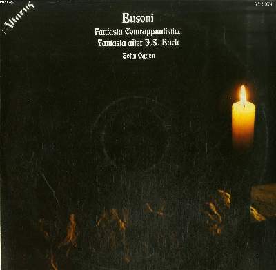 DISQUE VINYLE 33T / FANTASIA CONTRAPPUNTISTICA / FANTASIA AFTER JS BACH