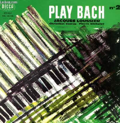 DISQUE VINYLE 33T PLAY BACH.