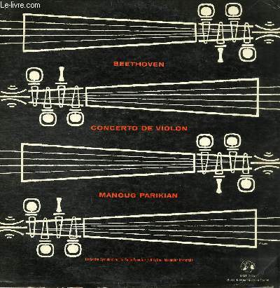 DISQUE VINYLE 33T CONCERTO DE VIOLON ET ORCHESTRE EN RA MAJEUR.