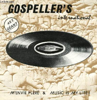 DISQUE VINYLE 33T M'ENVIE PLERE, MUSIC IS MY LIFE.