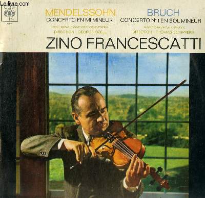DISQUE VINYLE 33T CONCERTO EN MI MINEUR, CONCERTO N1 EN SOL MINEUR.