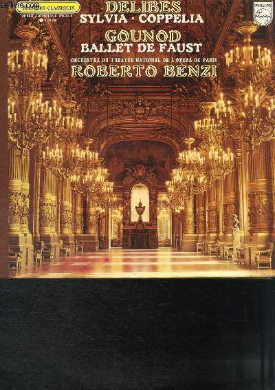 DISQUE VINYLE 33T COPPELIA, SYLVIA, BALLET DE FAUST.