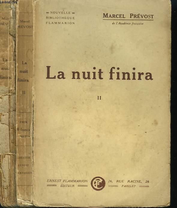 LA NUIT FINIRA. EN 2 TOMES.