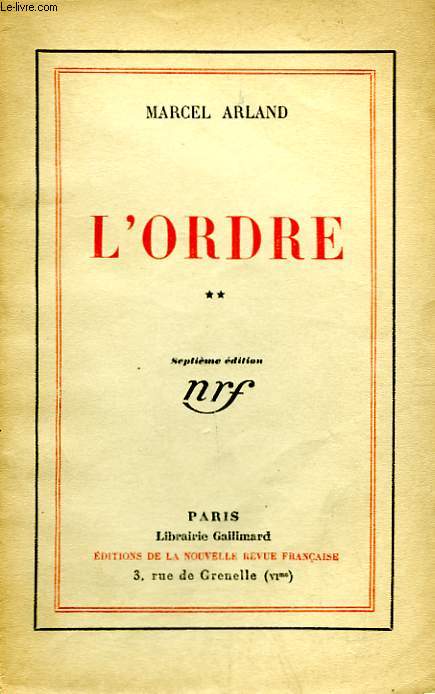 L'ORDRE. TOME 2.