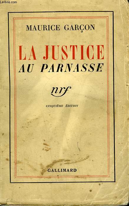 LA JUSTICE AU PARNASSE.