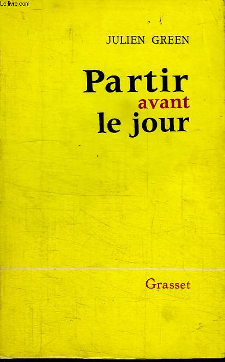 PARTIR AVANT LE JOUR.