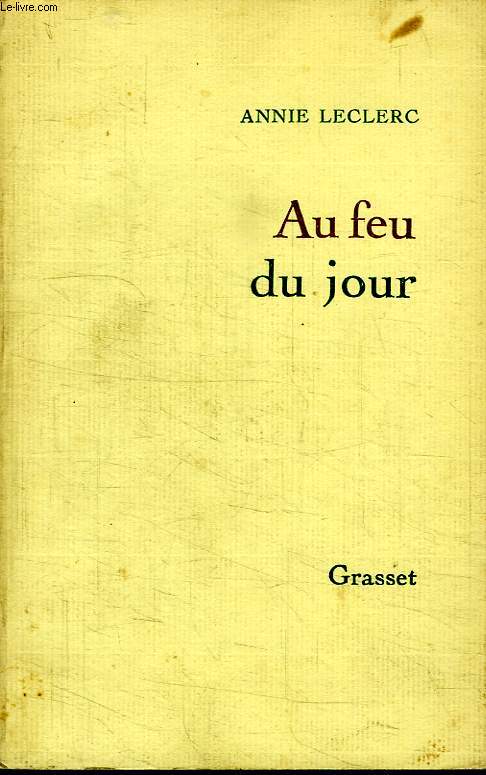 AU FEU DU JOUR.