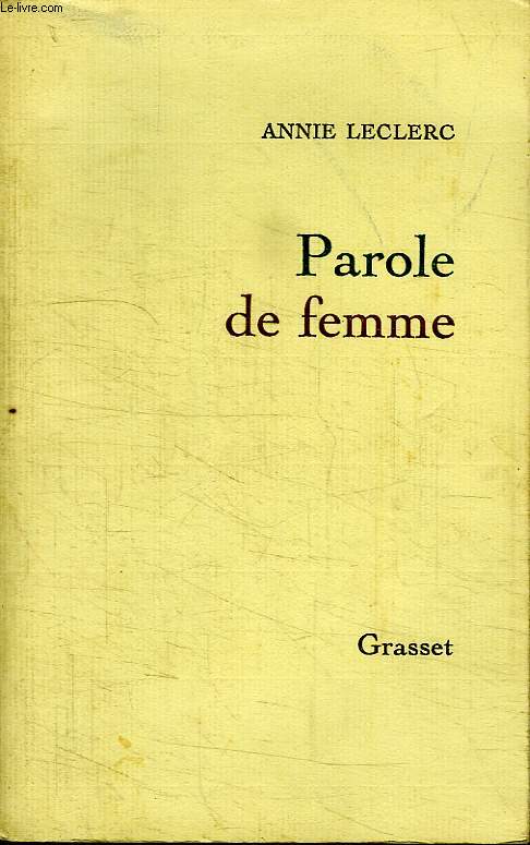 PAROLE DE FEMME.