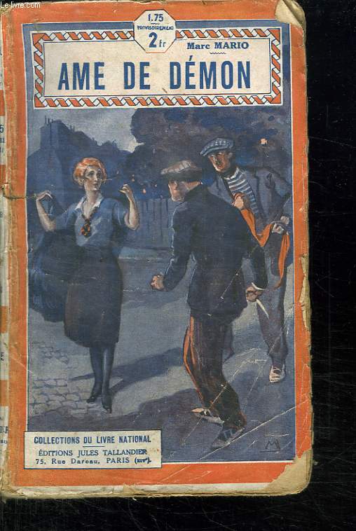 AME DE DEMON. COLLECTION LE LIVRE NATIONAL.
