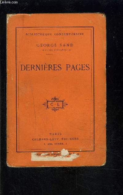 DERNIERES PAGES