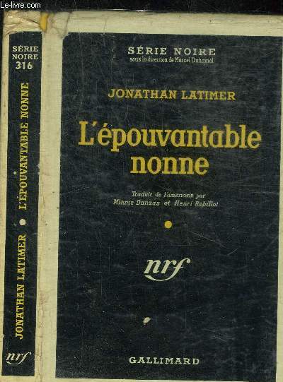 L EPOUVANTABLE NONNE -  COLLECTION SERIE NOIRE 316