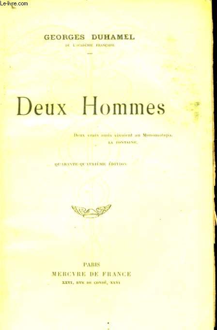 DEUX HOMMES