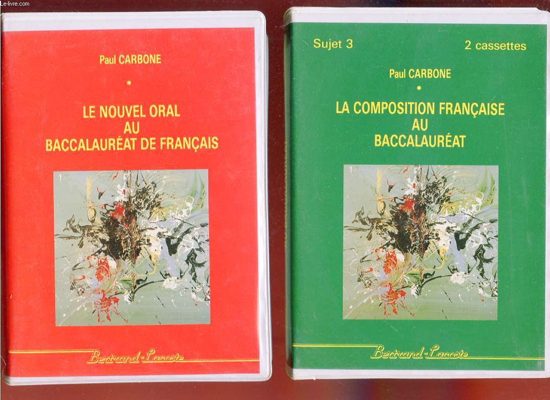 4 COFFRET DE CASSETTES:  SUJET 1: LE RESUME-DISCUSSION AU BACCALAUREAT. SUJET 2: LE COMMENTAIRE COMPOSE AU BACCALAUREAT. SUJET3: LA COMPOSITION FRANCAISE AU BACCALAUREAT. 4 COFFRET: LE NOUVEL ORAL AU BAC DE FRANCAIS. COMPLET