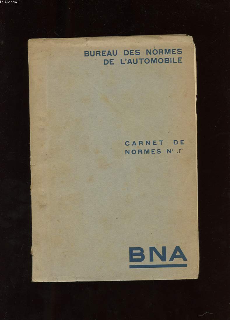 CARNET DES NORMES N5