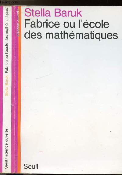 FABRICE OU L'ECOLE DES MATHEMATIQUES