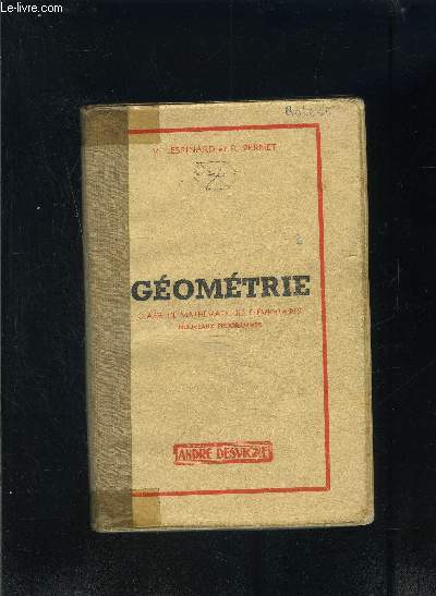 GEOMETRIE CLASSE DE MATHEMATIQUES ELEMENTAIRES