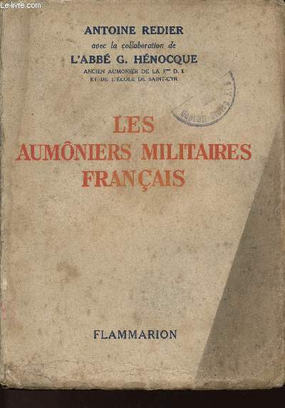 LES AUMONIERS MILITAIRES FRANCAIS - 496-1939