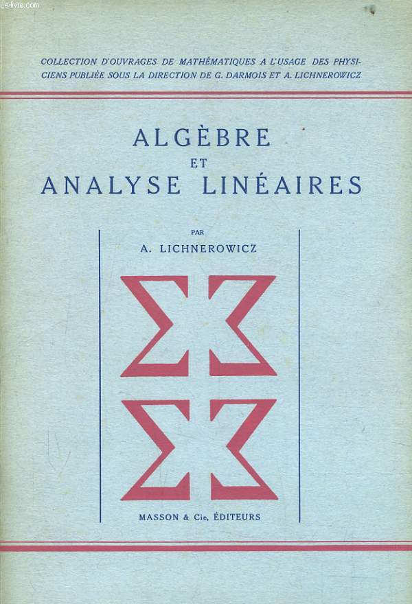 ALGEBRE ET ANALYSE LINEAIRES