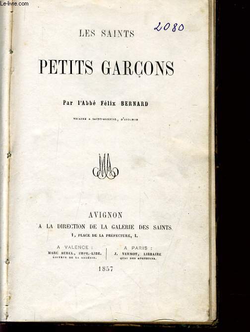 LES SAINTS PETITS GARCONS