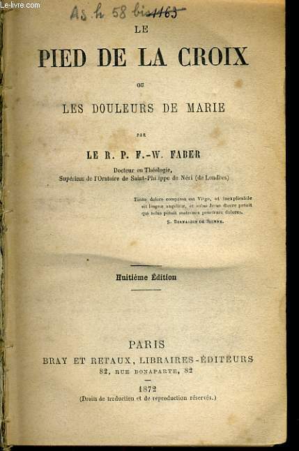 PIED DE LA CROIX ou les douleurs de Marie
